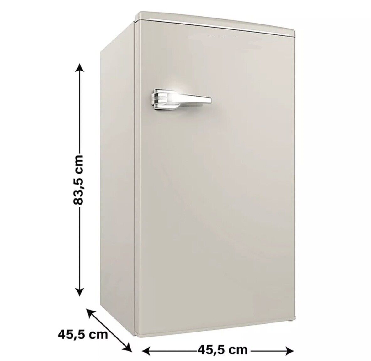 MINIFRIGO FRIGORIFERO PICCOLO FRIGO VINTAGE CREMA ANNI 50 100L CAS. CONGELATORE