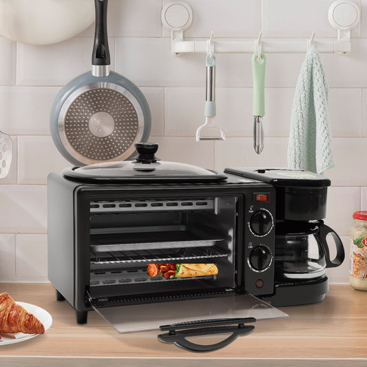Macchina Per La Colazione 3 in 1 1050w Fornetto 9L Tostiera Macchina Caffè HOT