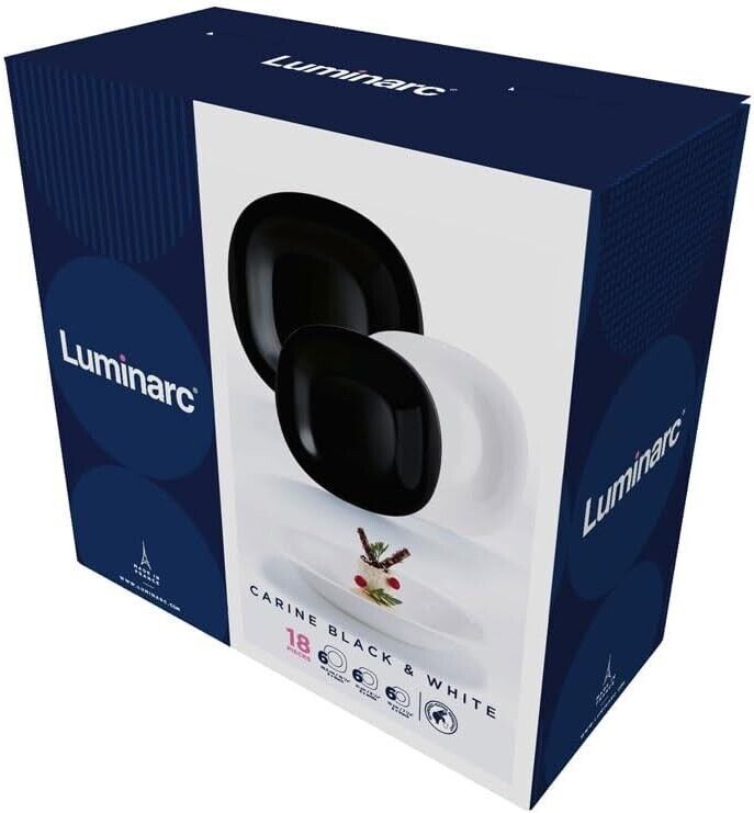 Luminarc Pampille Clear Stoviglie Vetro 18 Pezzi - 6 Persone