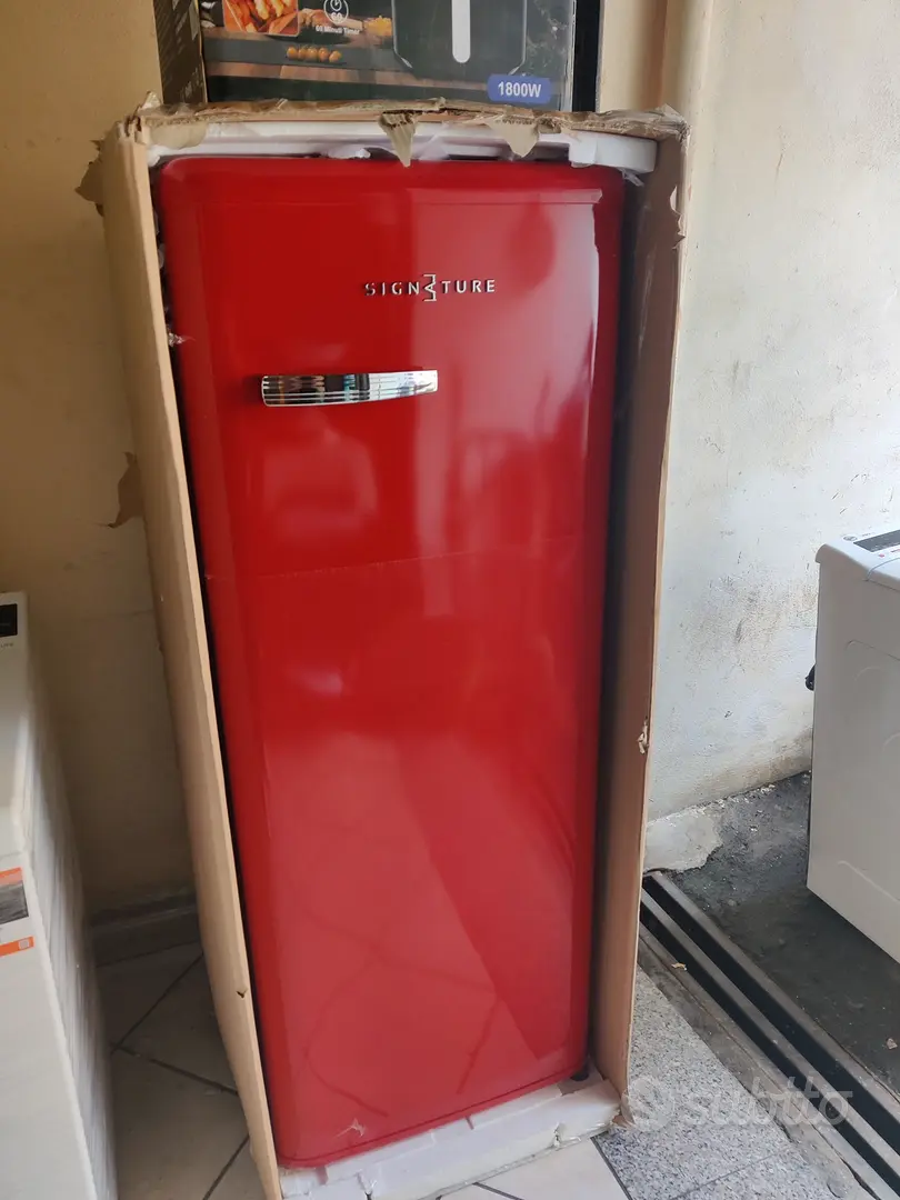 Frigorifero rosso mono porta francese vintage retrò A+ anni 50 242 LT 145 X 55